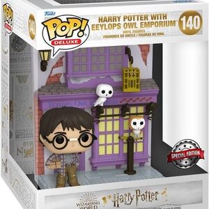 Funko Pop Deluxe Harry Potter with Purple Owl Emporium